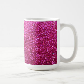 Caneca De Café Brilho do rosa quente do falso