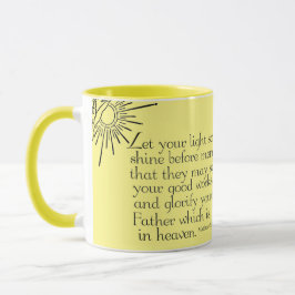 Caneca de café brilho leve