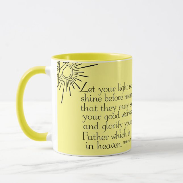 Caneca de café brilho leve (Esquerda)