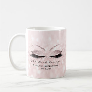 Caneca De Café Brilho Ombre do rosa do estúdio da beleza da