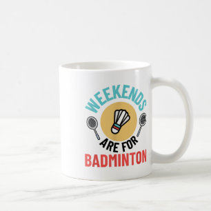 Caneca De Café Brincadeira de Badminton Homens Mulheres Jogador d