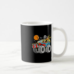 Caneca De Café Brincadeira Halloween Skeleton Monster Truck Kids