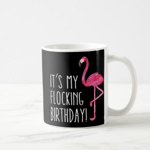 Caneca De Café Brincadeira Homens Mulheres Rosa Watercolor Flamin