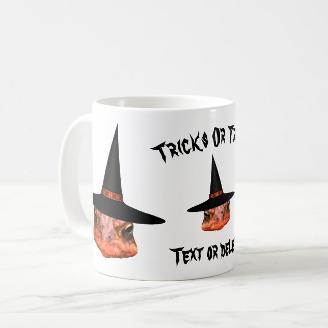 Caneca De Café Brincadeiras De Bruxas Hat Halloween Engraçadas Pe (Frente Esquerda)
