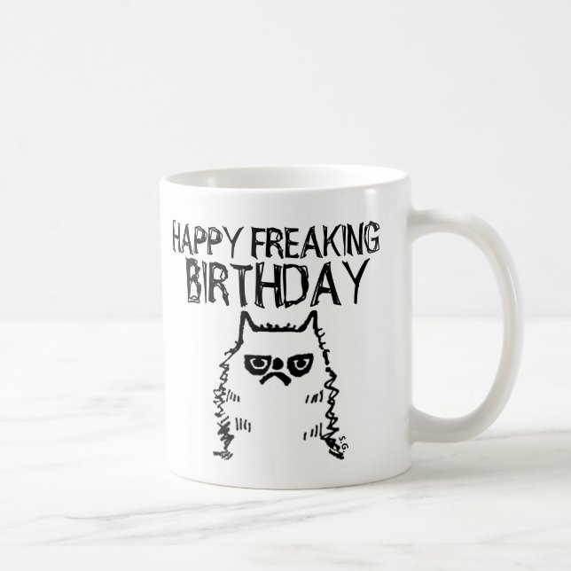 Caneca De Café Brincadeiras Engraçadas De Noite De Gato (Direita)