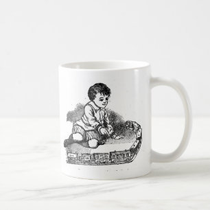 Caneca De Café Brincando Com O Comboio