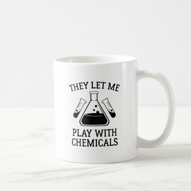 Caneca De Café Brincar Com Produtos Químicos (Direita)