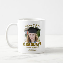 Caneca De Café Brinde ao Graduado Foto Personalizada Nome Família