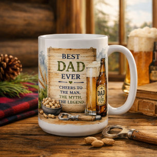Caneca De Café Brindes ao Papai: O Homem, O Mito, A Lenda