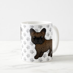 Caneca De Café Brindle French Bulldog Cute Cartoon Dog
