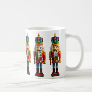 Caneca De Café Brinquedo Colorido de Natal Soldado de Balança