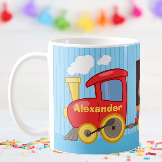 Caneca De Café Brinquedo Toddler Boy Birthday Blue (Criador carregado)