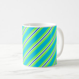 Caneca De Café Brisas, turquesas e verdes limões