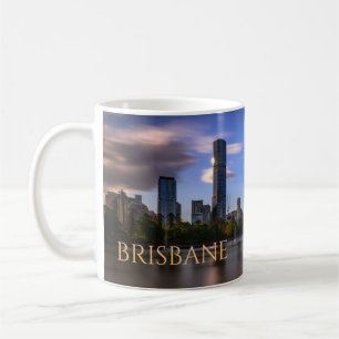 Caneca De Café Brisbane, Austrália, Skyline, de outro lado do ri