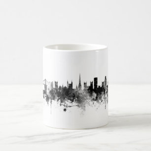 Caneca De Café Bristol England Skyline Black White