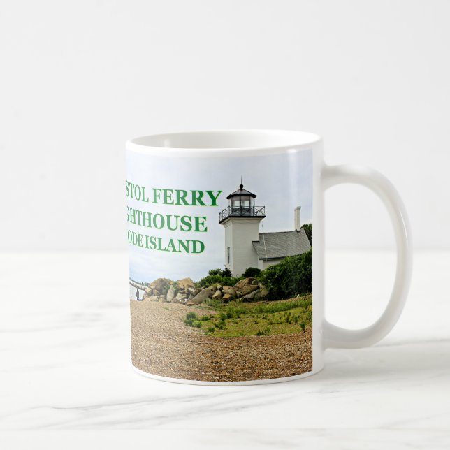 Caneca De Café Bristol Ferry Lighthouse, Rhode Island Mug (Direita)