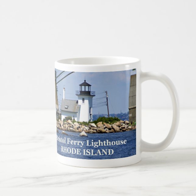 Caneca De Café Bristol Ferry Lighthouse, Rhode Island Mug (Direita)