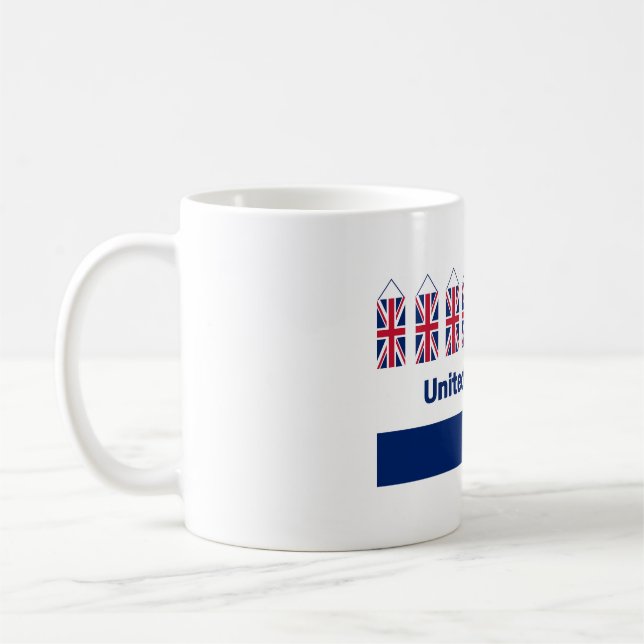 Caneca De Café British Flag Classic Mug com frase do Reino Unido. (Esquerda)