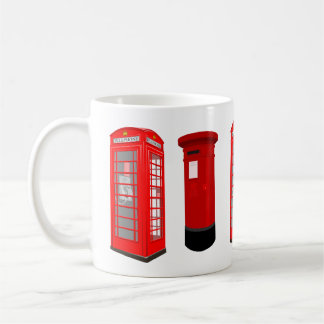 Caneca De Café British Phone Booth & Post Box Mug