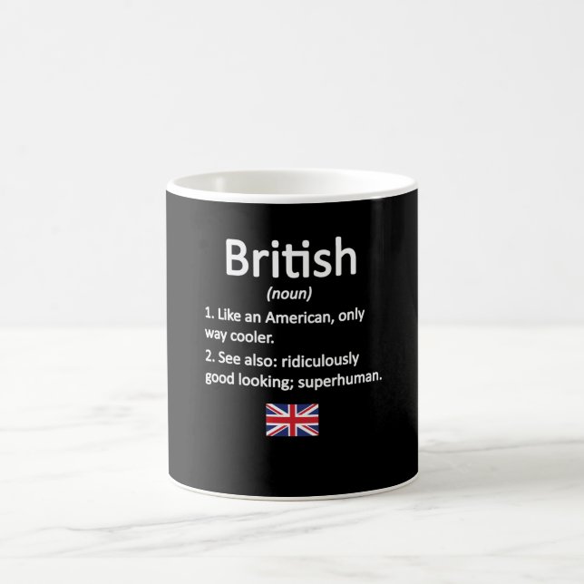Caneca De Café British Roots Excelente Grã-Bretanha Bandeira Patr (Centro)