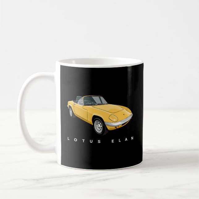 Caneca De Café British Super Cars Lotus Elan (Esquerda)