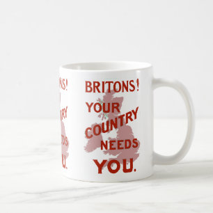 Caneca De Café Britons! Seu país precisa de você