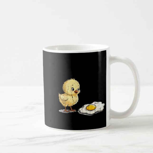 Caneca De Café Bro Is That You, Funny Chick And Egg  (Direita)