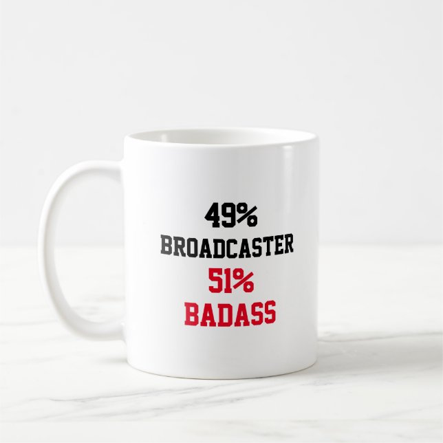 Caneca De Café Broadcaster Badass (Esquerda)