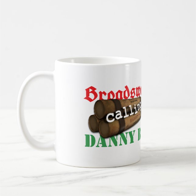 Caneca De Café Broadsword que chama o menino de Danny (Esquerda)
