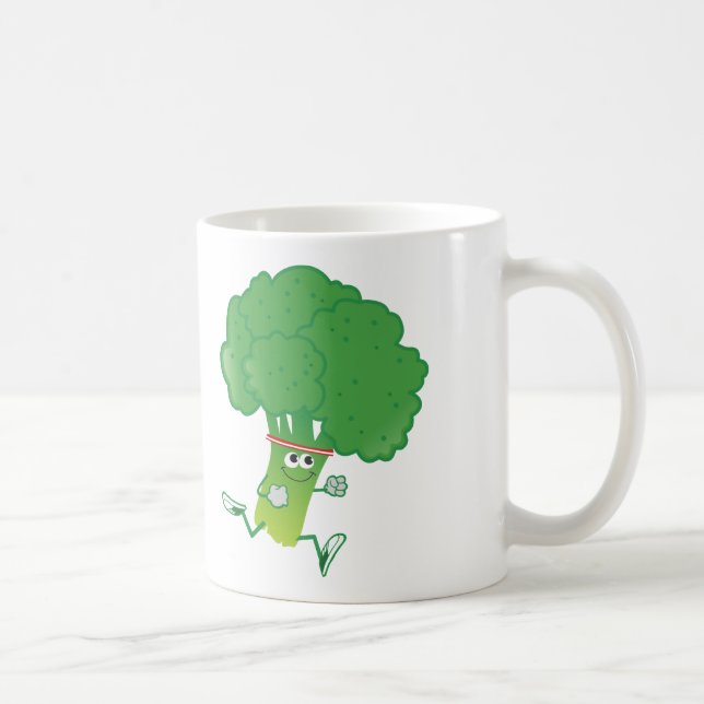 Caneca De Café Broccoli em Execução Retroativa (Direita)