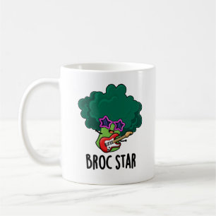 Caneca De Café Brock Star Funny Brocolli Rock Star
