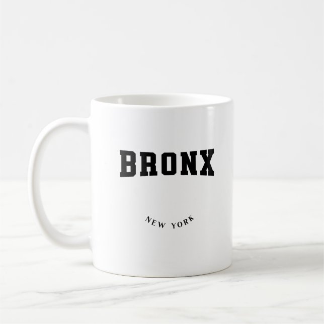 Caneca De Café Bronx New York Black Coffee Mug (Esquerda)