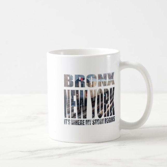 Caneca De Café Bronx New York Where My Story Begins  (Direita)