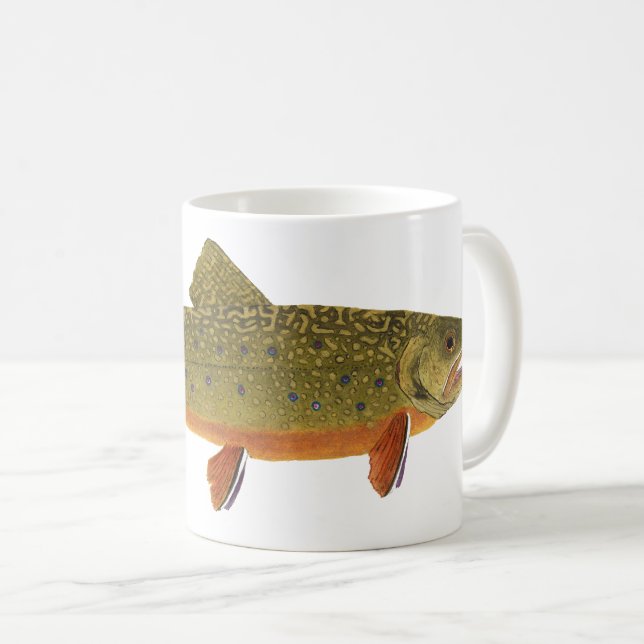 Caneca De Café Brook Trout Mug (Frente Esquerda)