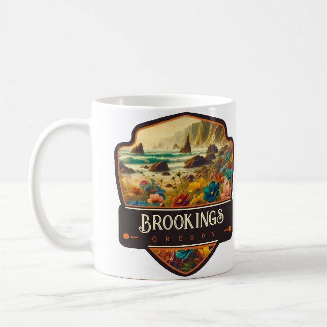 Caneca De Café Brookings, Oregon | Vintage (Esquerda)