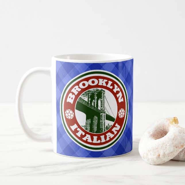 Caneca De Café Brooklyn, American Mug (Com Donut)