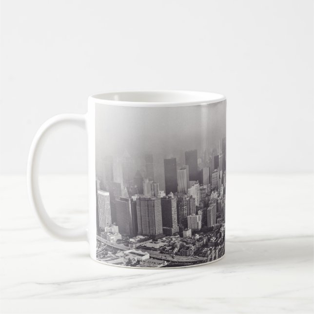 CANECA DE CAFÉ BROOKLYN BRIDGE NEW YORK UM DIA FOGGY (Esquerda)