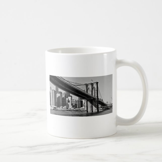 Caneca De Café Brooklyn Bridge Nova Iorque (Direita)
