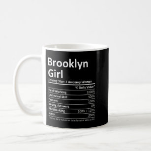 Caneca De Café BROOKLYN GIRL NY NEW YORK Funny City Home nos Root