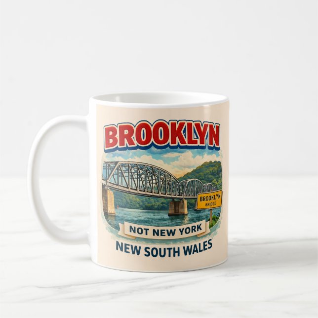 Caneca De Café Brooklyn, New South Wales | Not Brooklyn, New York (Esquerda)