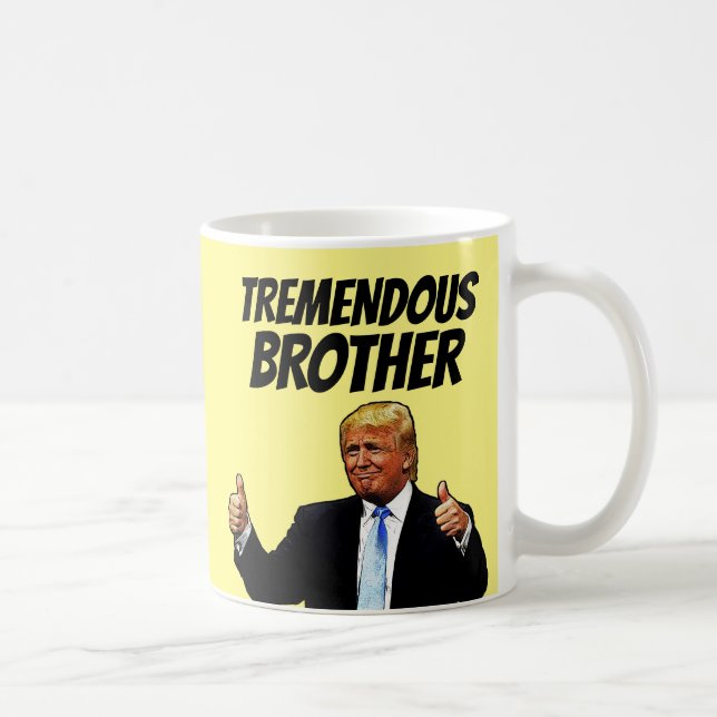 CANECA DE CAFÉ BROTHER CAFFEE MUG, DONALD TRUMP ENGRAÇADO (Direita)