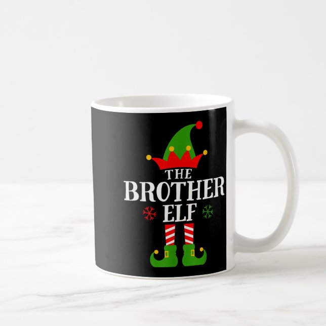 Caneca De Café Brother Elf Funny Matching Family Group Christmas  (Direita)