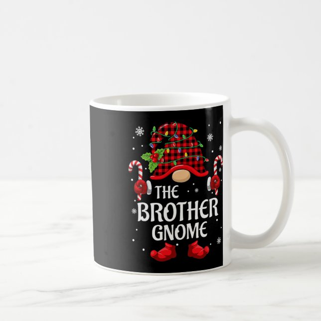 Caneca De Café Brother Gnome Matching Christmas Pjs For Family  (Direita)