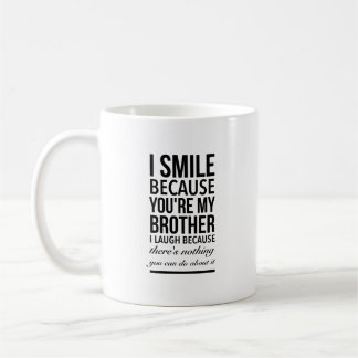 Caneca De Café Brother smile funny gifts for brothers big bro