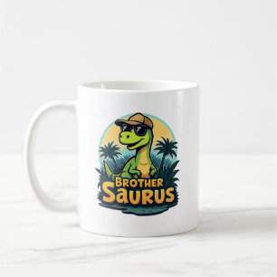 Caneca De Café Brothersaurus - Animação Divertida Dinossauro Irmã