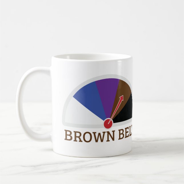 Caneca De Café Brown Belt Jiu Jitsu (Esquerda)