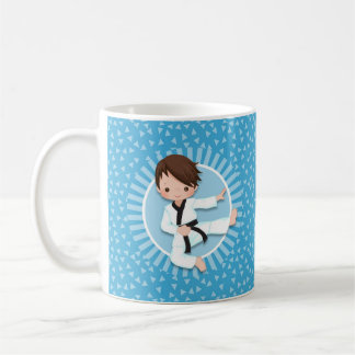 Caneca De Café Brown Hair Karate Boy Judo Marcial Artes