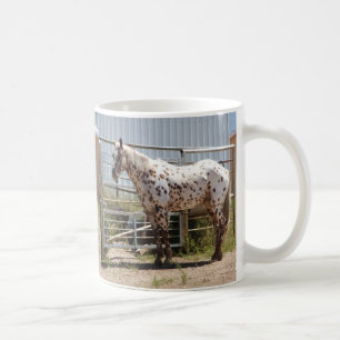 Caneca De Café Brown manchou o cavalo do Appaloosa