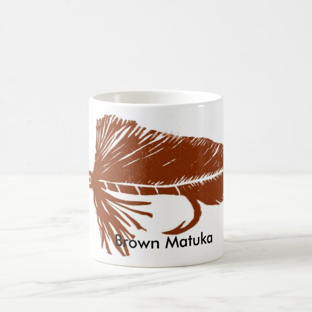 Caneca De Café "Brown Matuka" Clássica Trut Fly Mug (Centro)
