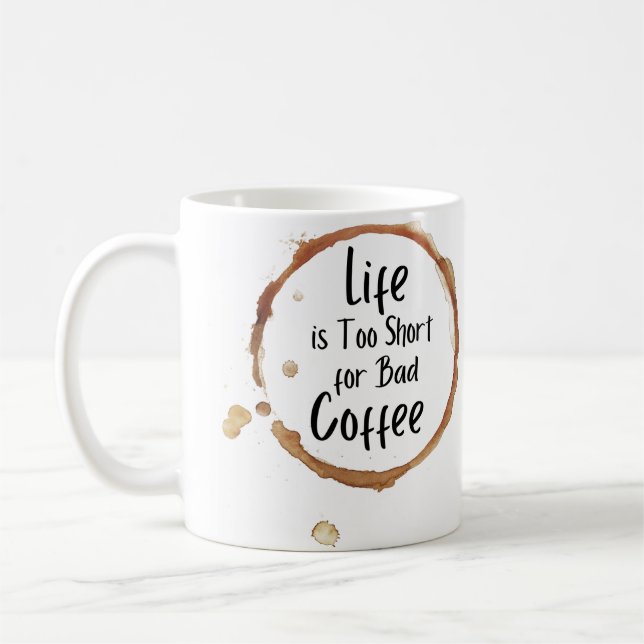 Caneca De Café Brown Modern Coffee Mug (Esquerda)